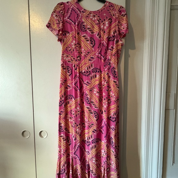 RHODE LULANI DRESS | PINK DIAMOND STITCH | size 6 - Picture 5 of 7